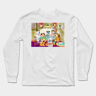 Dogs Playing Poker (Animation Edition) Long Sleeve T-Shirt